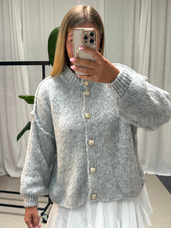 Strickcardigan Mala - Grau
