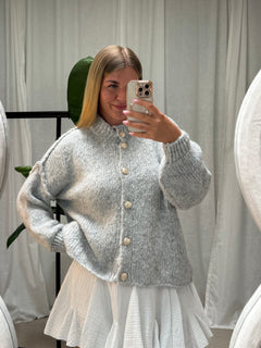 Strickcardigan - Grau