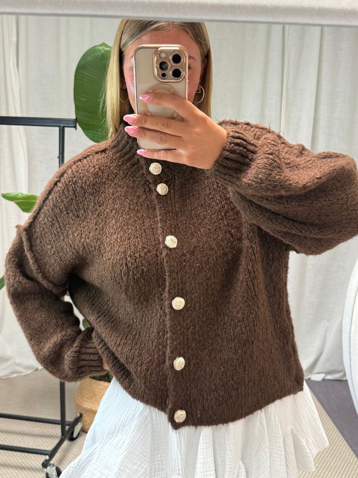 Strickcardigan Mala - Hot Chocolate