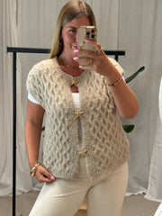 Strickweste Aurelia – Toffee