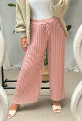 Plisseehose Iona - Rosa