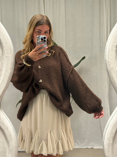 Strickcardigan Herzi – Hot Chocolate