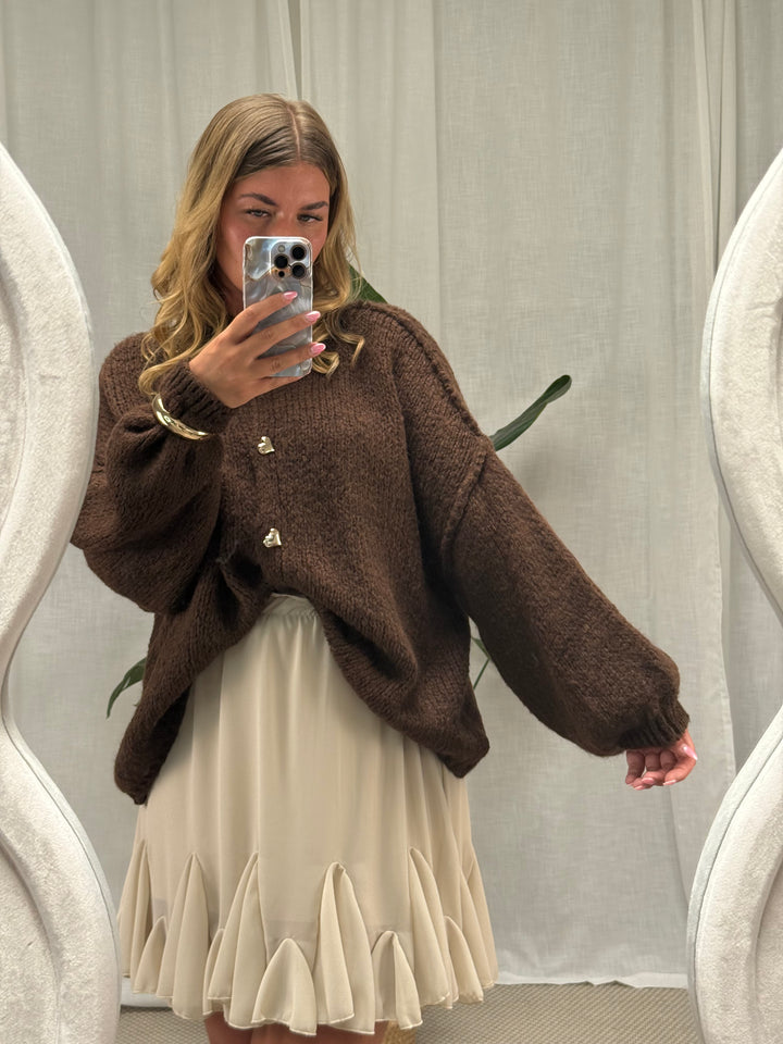 Strickcardigan Herzi – Hot Chocolate