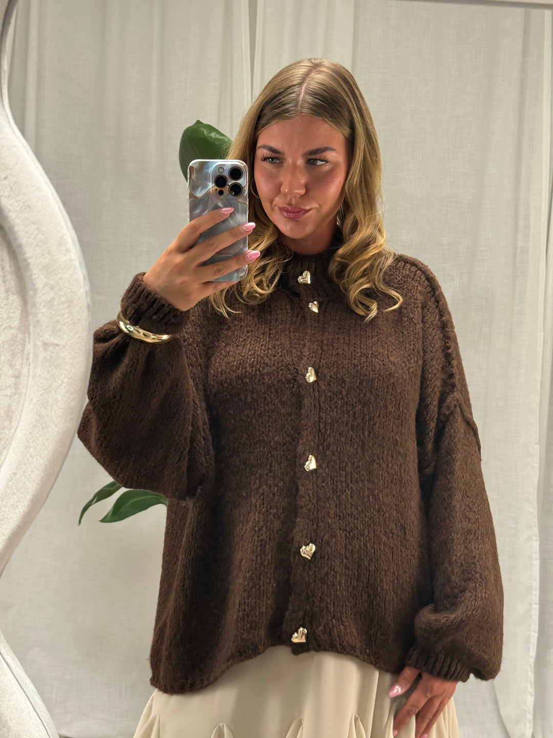 Strickcardigan Herzi – Hot Chocolate