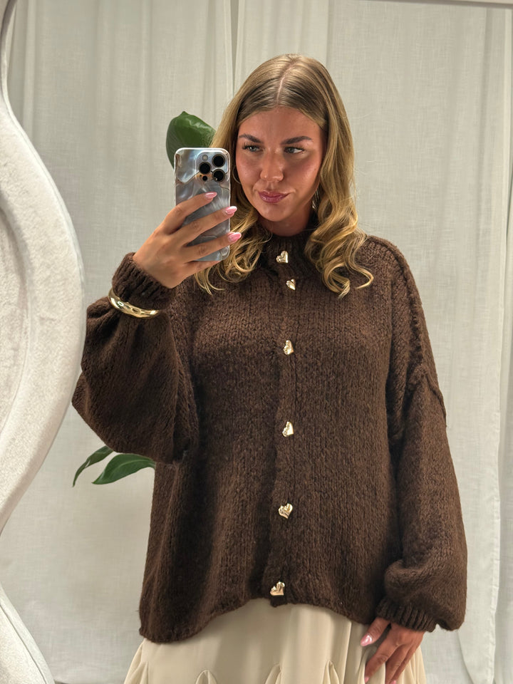 Strickcardigan Herzi – Hot Chocolate