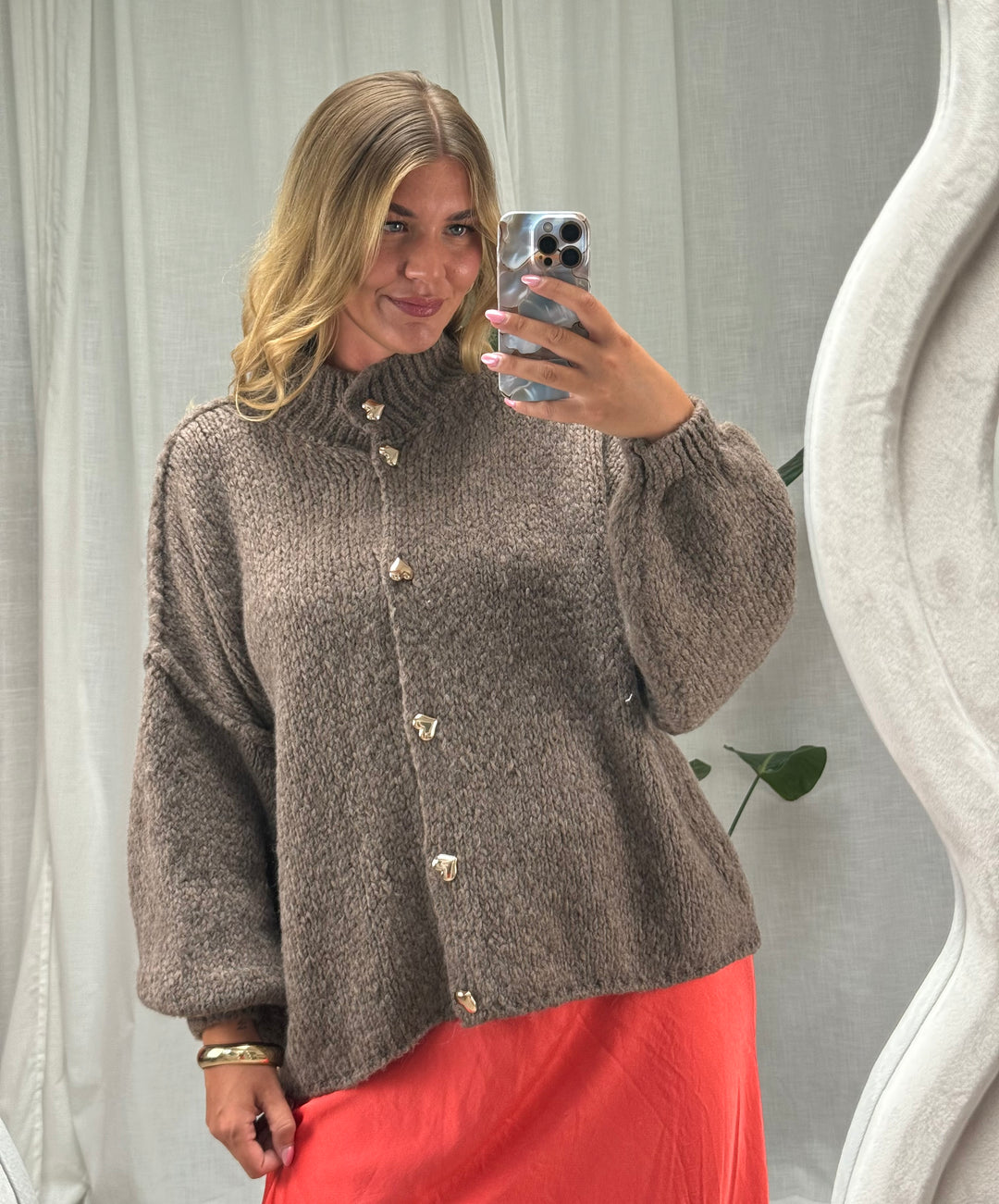 Strickcardigan Herzi – Toffee