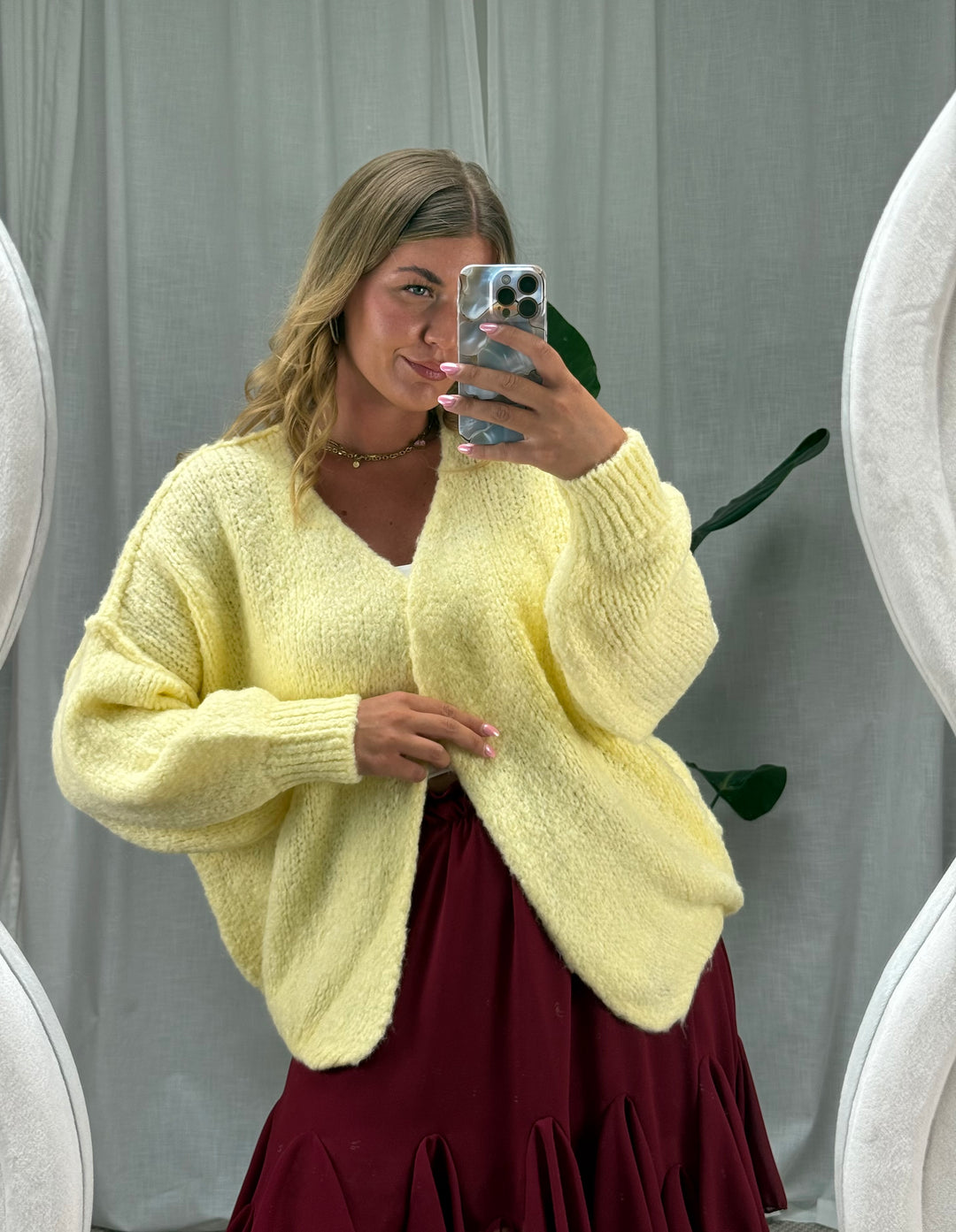 Cardigan Nora - Gelb