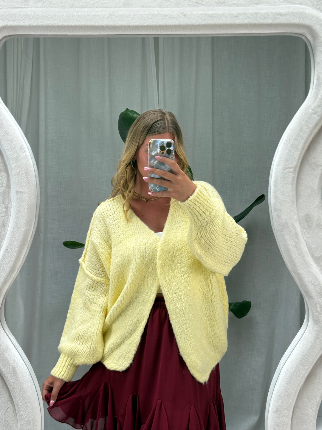 Cardigan Nora - Gelb
