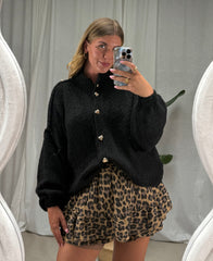 Strickcardigan Herzi – Schwarz