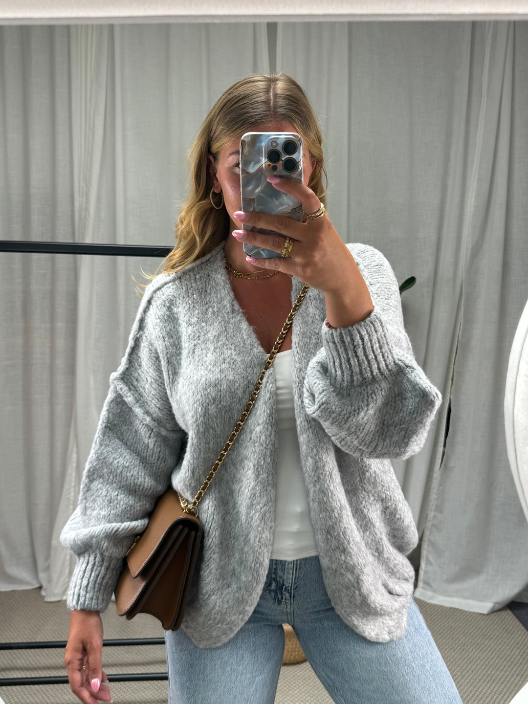 Cardigan Nora - Grau