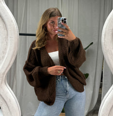 Cardigan Nora - Hot Chocolate