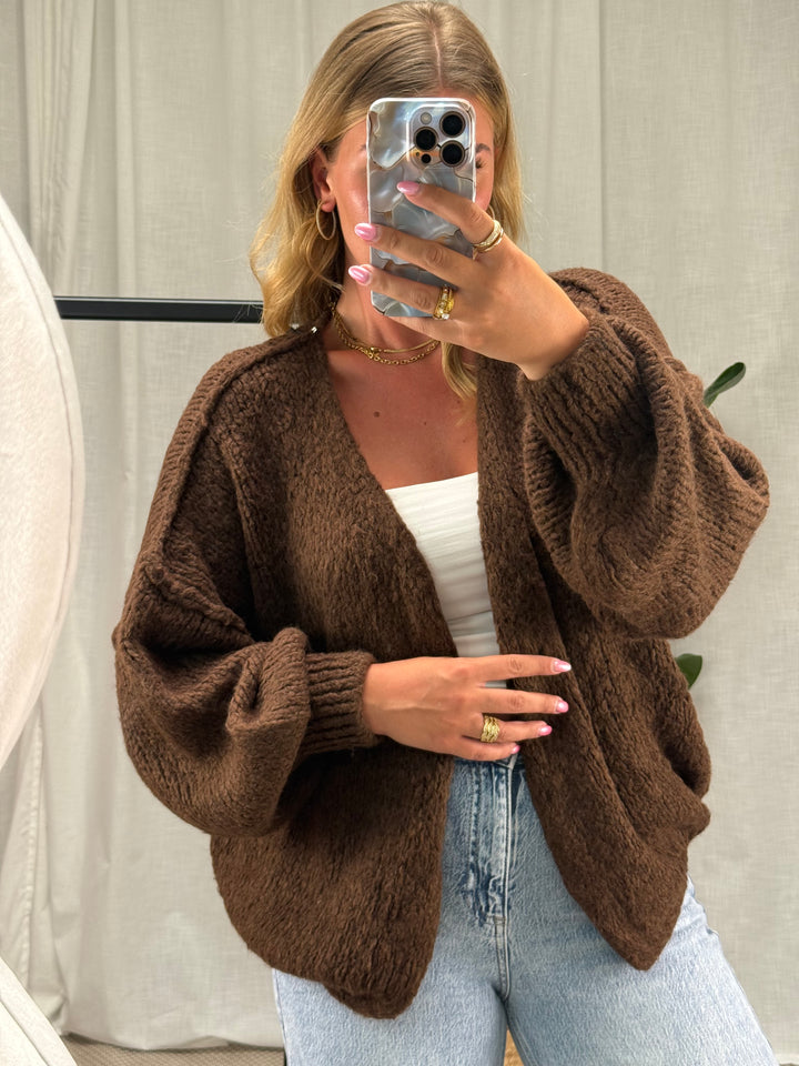 Cardigan Nora - Hot Chocolate