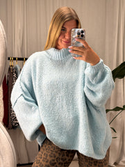 Pullover Flauschi - Hellblau