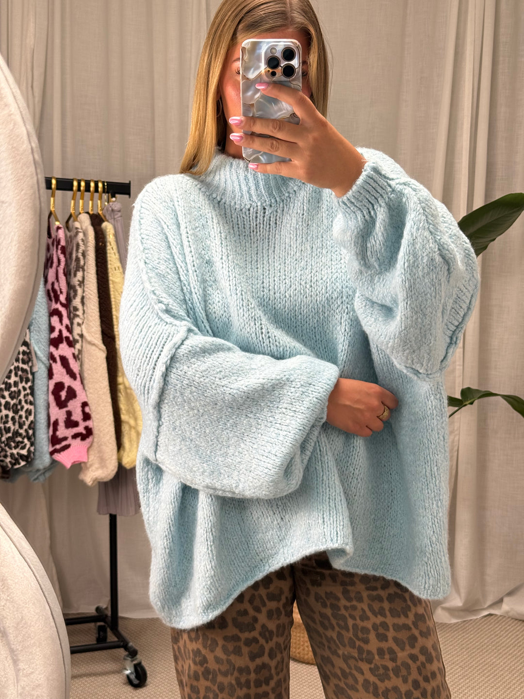 Pullover Flauschi - Hellblau