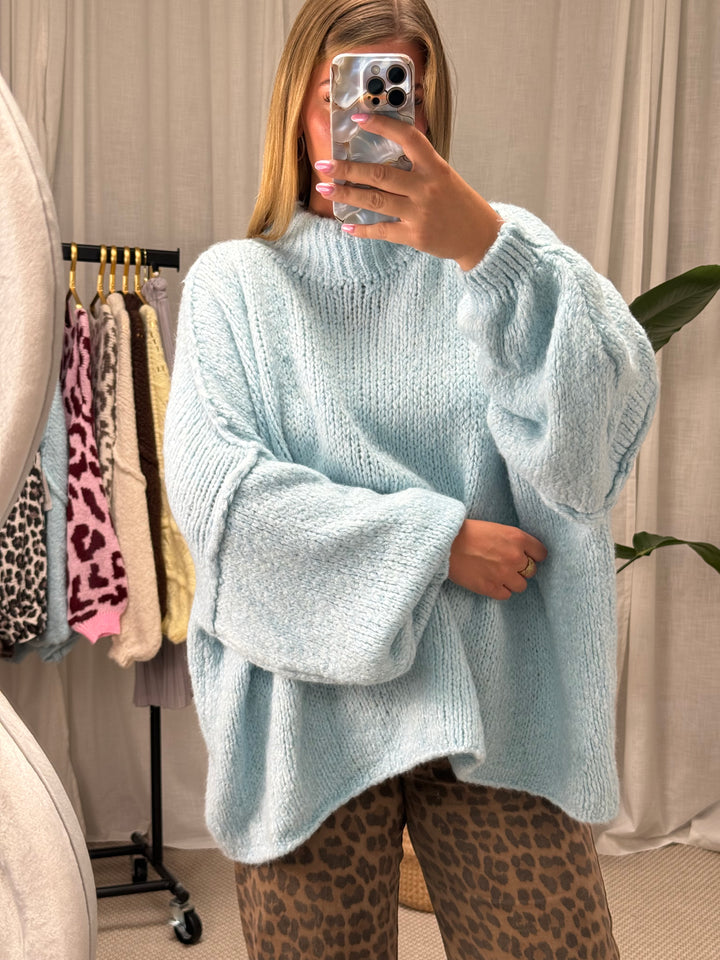 Pullover Flauschi - Hellblau