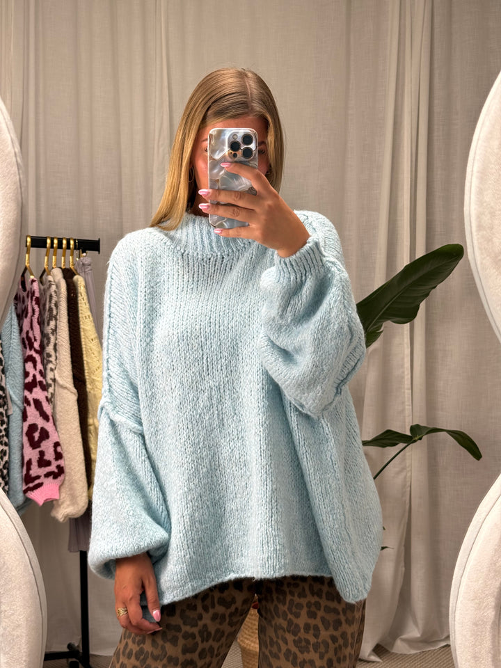 Pullover Flauschi - Hellblau