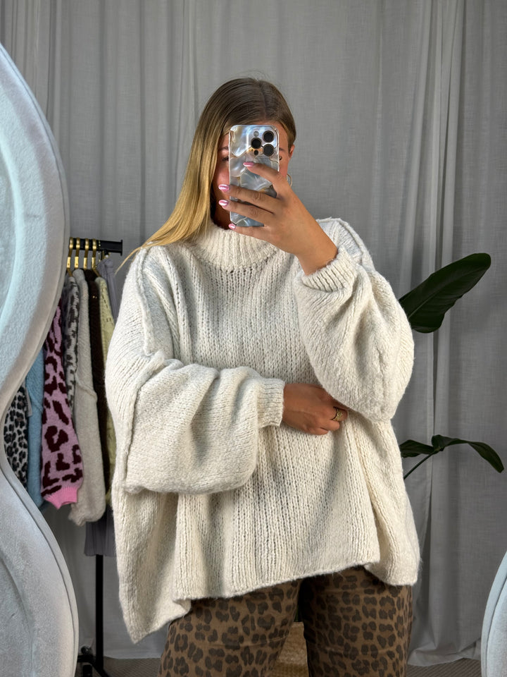 Pullover Flauschi - Weiß