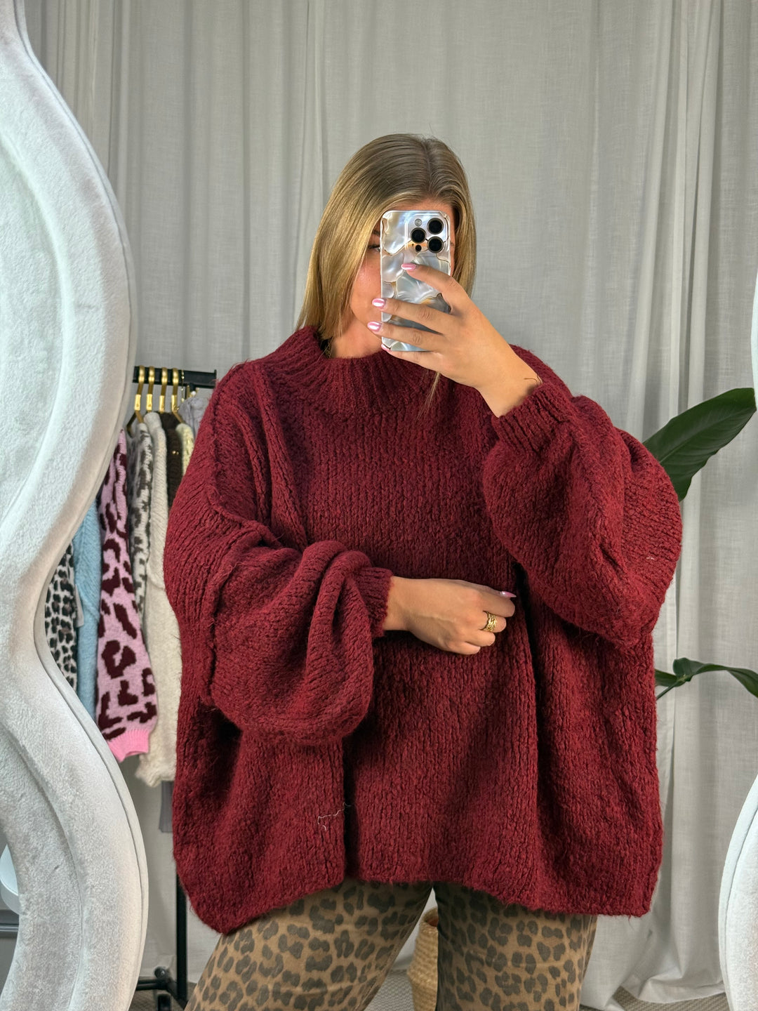 Pullover Flauschi - Burgundy