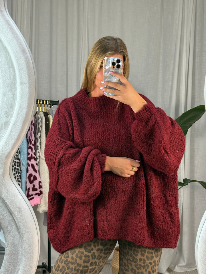 Pullover Flauschi - Burgundy