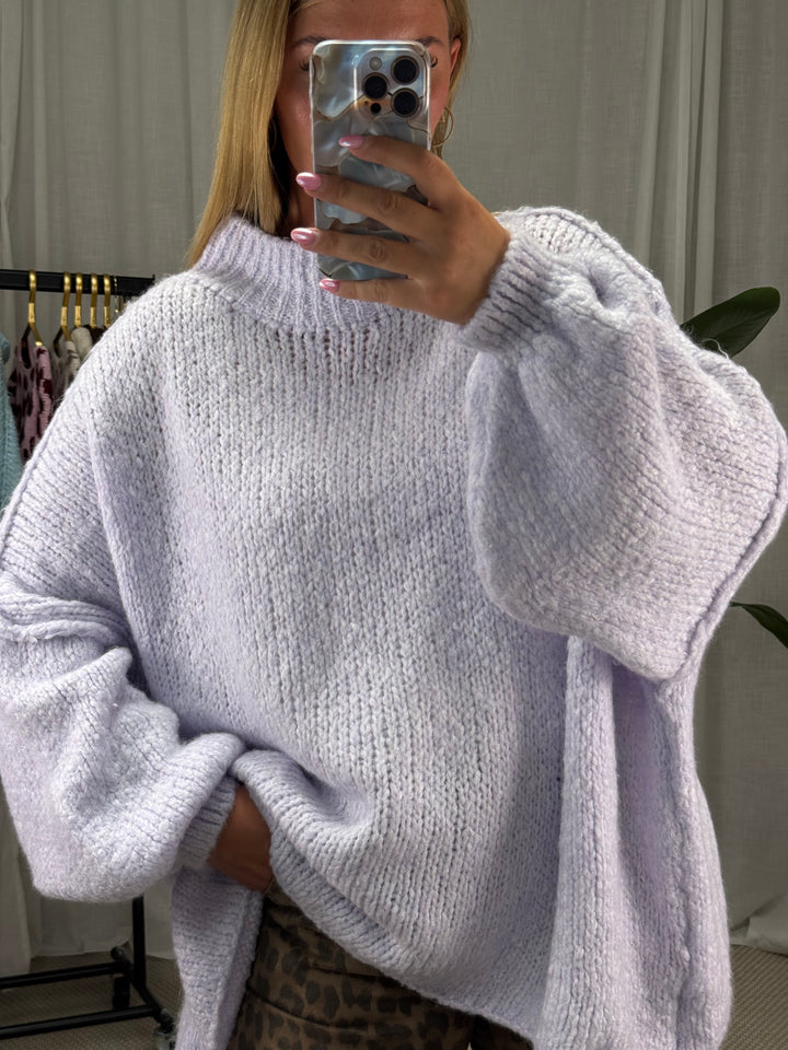 Pullover Flauschi - Flieder