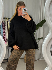 Pullover Flauschi - Schwarz