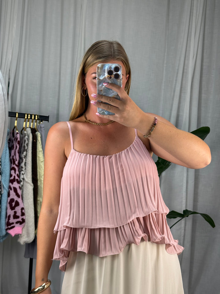 Plissee Top Celina -  Rose
