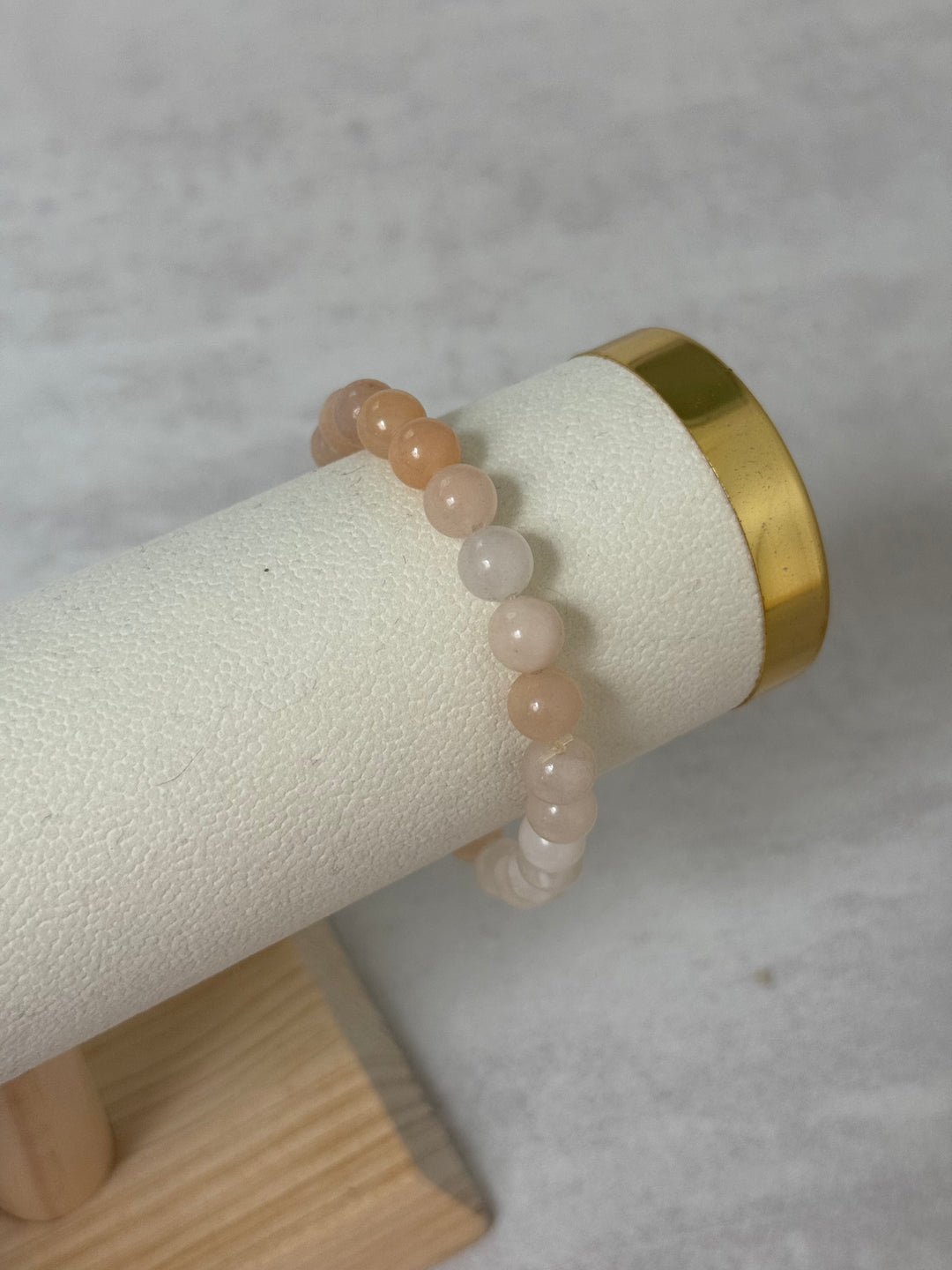 Perlenarmband - Beige