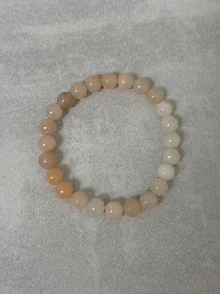 Perlenarmband - Beige