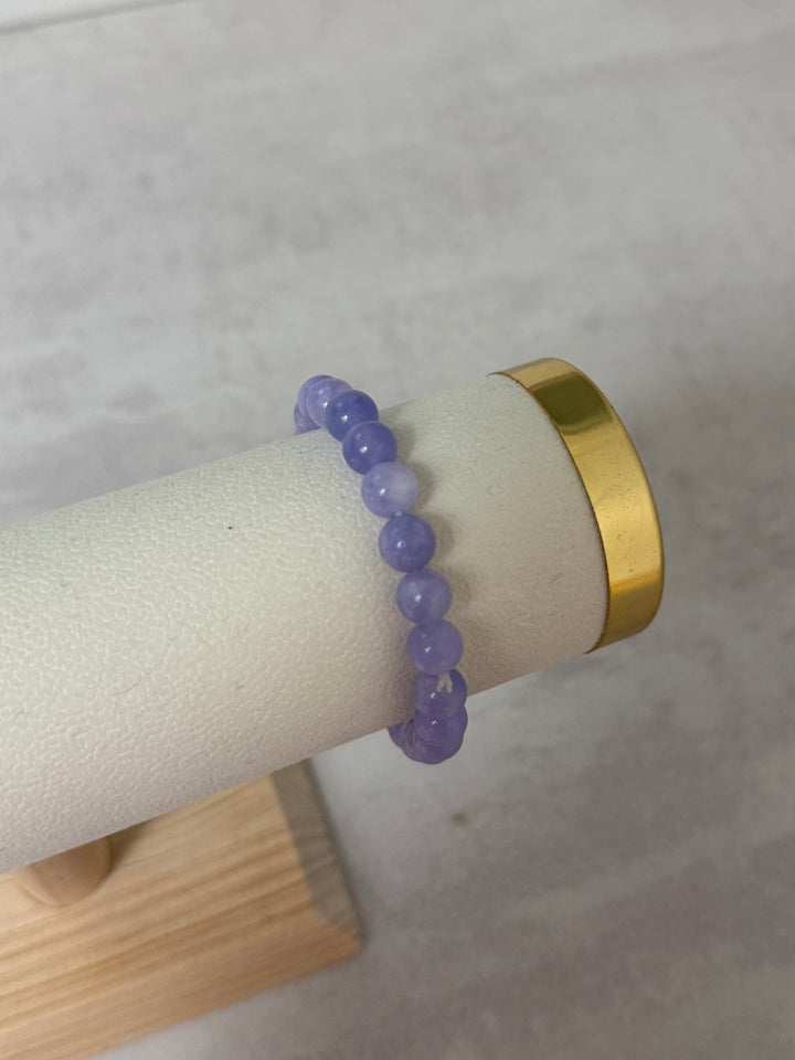 Perlenarmband - Flieder