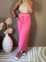 Plisseehose Iona - Neon Pink