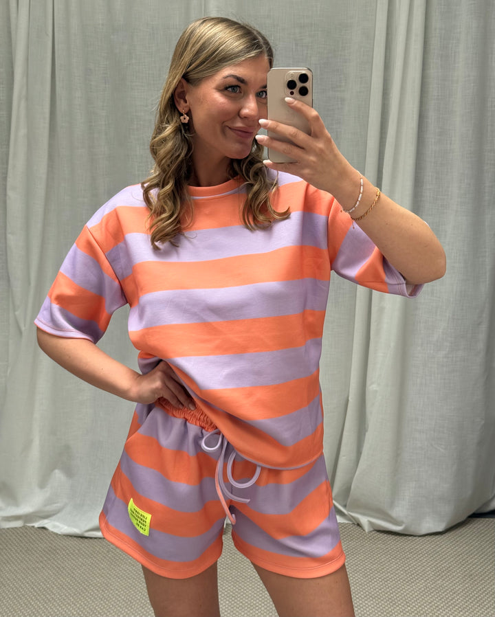 SET STREIFCHEN - ORANGE/LILA