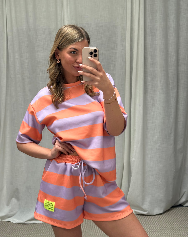 SET STREIFCHEN - ORANGE/LILA